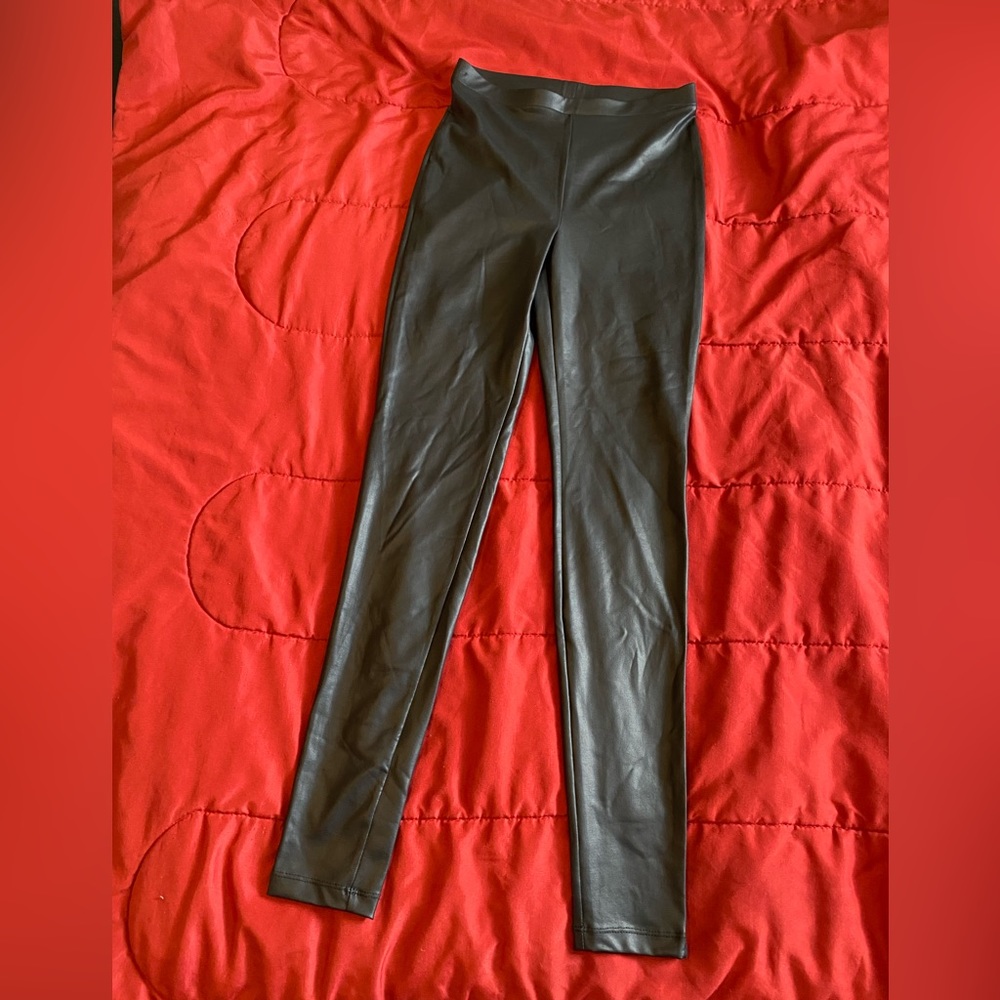 XS pleather leggings (forever21)